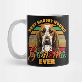 Best Basset Hound Grandma Ever Mug